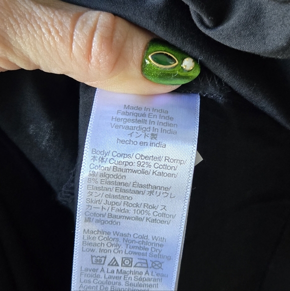 K. Crew Women's Pintuck mixy dress In Black - Picture 6 of 8